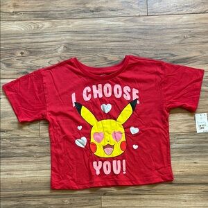 Pokémon I Choose You Red Crop Tshirt